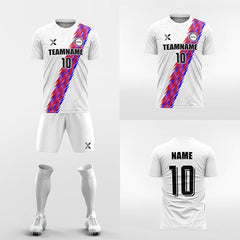 XTeamwear Soccer Uniforms Custom Soccer Kit – Lightning Stripe Jersey Set with Shorts & Socks