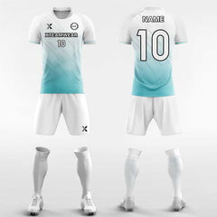 XTeamwear Soccer Uniforms Cyan / S Gradient - Custom Soccer Jerseys Kit Sublimated for University
