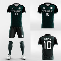 XTeamwear Soccer Uniforms Dark Green-Custom Soccer Jerseys Kit Sublimated Design