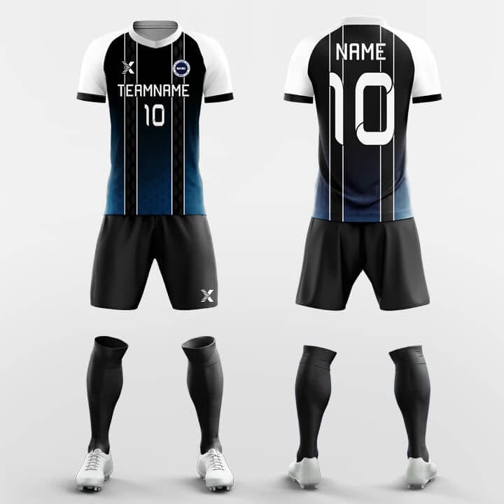 XTeamwear Soccer Uniforms Deep Sea - Custom Soccer Jerseys Kit for Academy