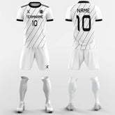 XTeamwear Soccer Uniforms Diagonal Stripes-Custom Soccer Jerseys Kit Sublimated Design