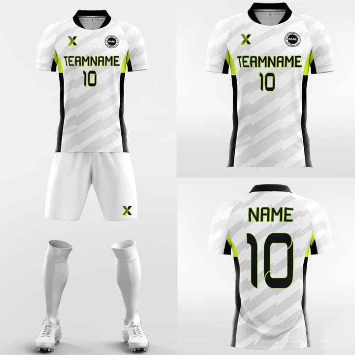 XTeamwear Soccer Uniforms Diagonal Stripes - Custom Soccer Jerseys Kit Youth Sublimated