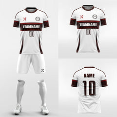 XTeamwear Soccer Uniforms Double horizontal stripes - Custom Soccer Jerseys Kit Sublimated for Team