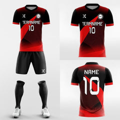 XTeamwear Soccer Uniforms Fighting Fire - Custom Soccer Jerseys Kit Sublimated Design