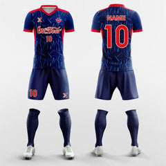 XTeamwear Soccer Uniforms Figure Graphic - Custom Soccer Jerseys Kit Sublimated for School