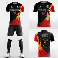 XTeamwear Soccer Uniforms Fire - Custom Soccer Jerseys Kit Sublimated for Academy