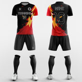 XTeamwear Soccer Uniforms Fire - Custom Soccer Jerseys Kit Sublimated for Academy