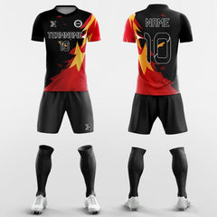 XTeamwear Soccer Uniforms Fire - Custom Soccer Jerseys Kit Sublimated for Academy