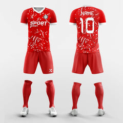 XTeamwear Soccer Uniforms Fire - Custom Soccer Jerseys Kit Sublimated for Club