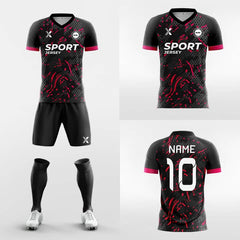 XTeamwear Soccer Uniforms Fire - Custom Soccer Jerseys Kit Sublimated for Club