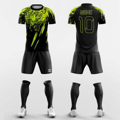 XTeamwear Soccer Uniforms Fluorescent Green / S Jump - Custom Sublimation Short Sleeve Soccer Kits