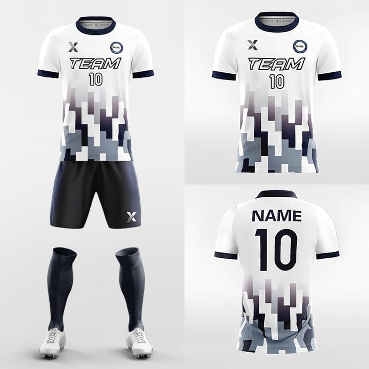 XTeamwear Soccer Uniforms Geometric - Custom Soccer Jerseys Kit Sublimated for Academy