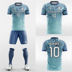 XTeamwear Soccer Uniforms Geometry Gradient - Custom Soccer Jerseys Kit for High School