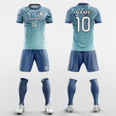 XTeamwear Soccer Uniforms Geometry Gradient - Custom Soccer Jerseys Kit for High School