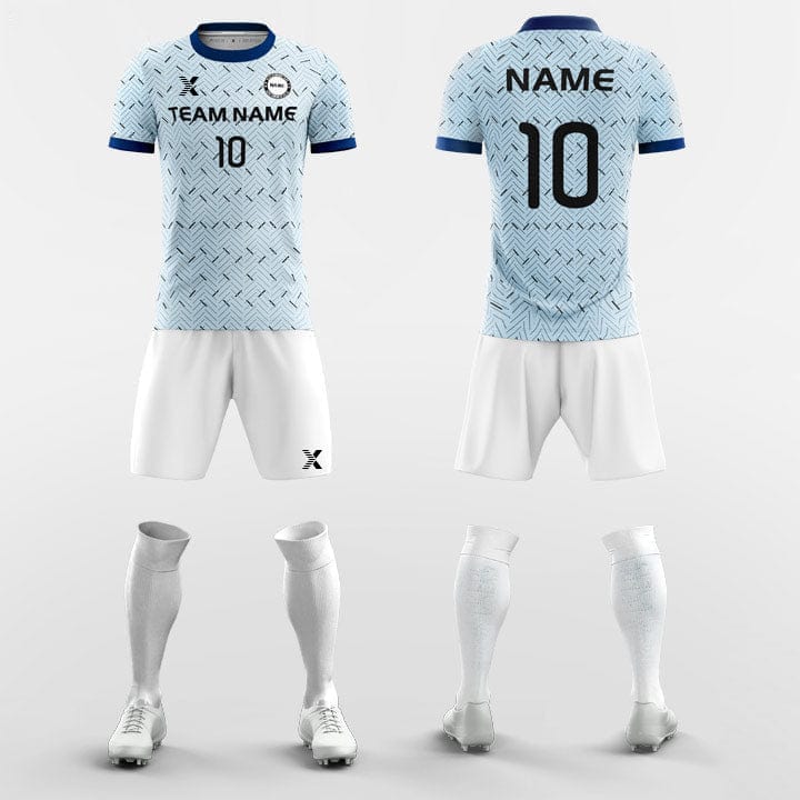 XTeamwear Soccer Uniforms Geometry Pattern - Custom Soccer Jerseys Kit for Academy