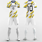 XTeamwear Soccer Uniforms Golden Leaves - Custom Soccer Jerseys Kit Sublimated Design