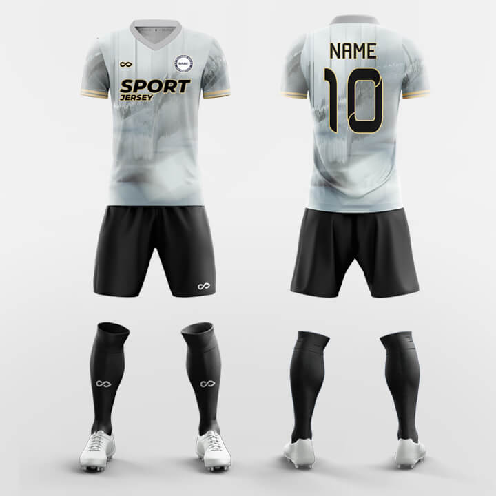 XTeamwear Soccer Uniforms Gray / S Gouache - Custom Soccer Jerseys Kit Sublimated for Team FT260309S