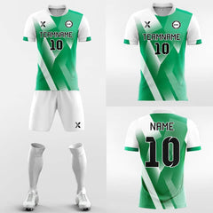 XTeamwear Soccer Uniforms Green Light - Custom Soccer Jerseys Kit Sublimated Design