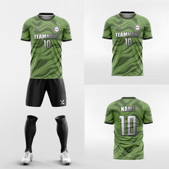 XTeamwear Soccer Uniforms Green / S Breeze - Custom Soccer Jerseys Kit Sublimated Design