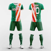 XTeamwear Soccer Uniforms Green / S Christmas Snow - Custom Sublimation Short Sleeve Soccer Kits