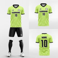 XTeamwear Soccer Uniforms green / S Custom Soccer Jersey kit – Minimalist Team Kit with Number