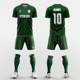 XTeamwear Soccer Uniforms green / S Origami Arrangement - Custom Soccer Jerseys Kit Sublimated for Team