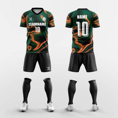 XTeamwear Soccer Uniforms Green / S Sand 2 - Custom Soccer Jerseys Kit Sublimated Design