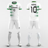 XTeamwear Soccer Uniforms Green / S Striped - Custom Soccer Jerseys Kit Sublimated for Youth