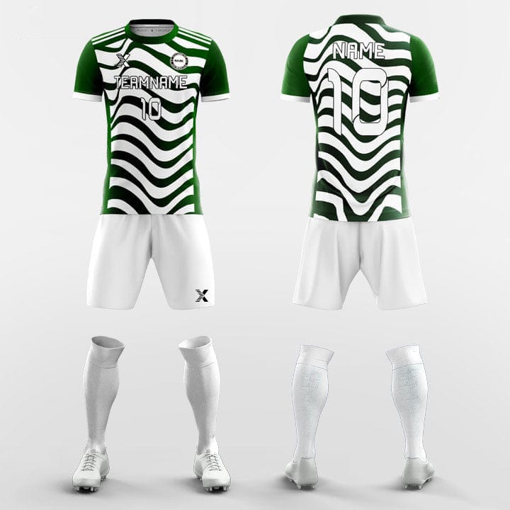 XTeamwear Soccer Uniforms Green / S Zebra - Custom Soccer Jerseys Kit Sublimated for Club