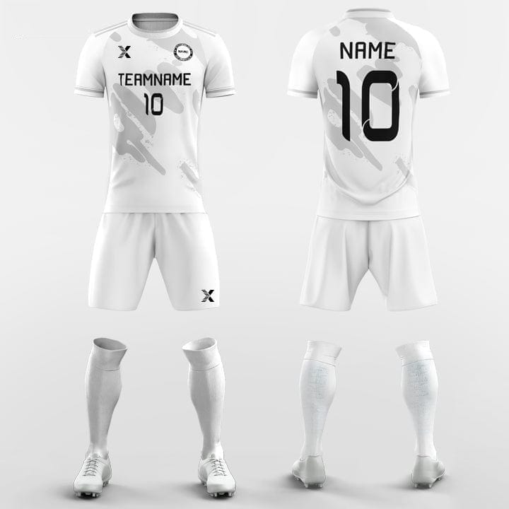 XTeamwear Soccer Uniforms Grey Imprint - Custom Soccer Jerseys Kit Sublimated Design