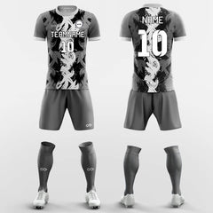 XTeamwear Soccer Uniforms Grey / S Ares - Custom Soccer Jerseys Kit Sublimated Design