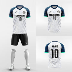XTeamwear Soccer Uniforms Ice - Custom Soccer Jerseys Kit Sublimated Design