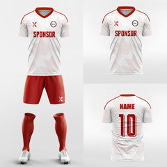 XTeamwear Soccer Uniforms Light-colored geometric gradient - Custom Soccer Jerseys Kit Sublimated for Team