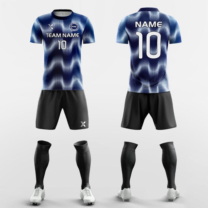 XTeamwear Soccer Uniforms Light Wave - Custom Soccer Jerseys Kit Sublimated for League