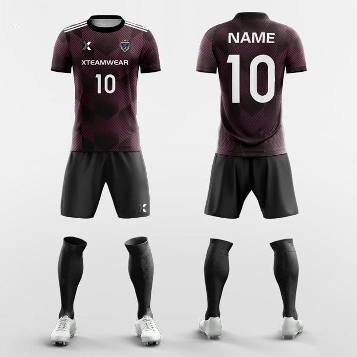 XTeamwear Soccer Uniforms Moire Pattern - Custom Soccer Jerseys Kit Sublimated for Academy