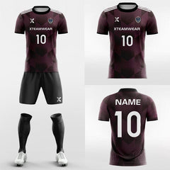 XTeamwear Soccer Uniforms Moire Pattern - Custom Soccer Jerseys Kit Sublimated for Academy