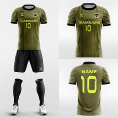 XTeamwear Soccer Uniforms Multiple Stripes - Custom Soccer Jerseys Kit for University