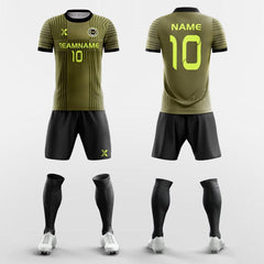 XTeamwear Soccer Uniforms Multiple Stripes - Custom Soccer Jerseys Kit for University