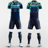 XTeamwear Soccer Uniforms Navy Blue / S Electroacoustic - Custom Soccer Jerseys Kit Sublimated for Club