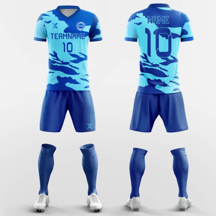 XTeamwear Soccer Uniforms Navy - Custom Soccer Jerseys Kit Sublimated Design