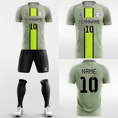 XTeamwear Soccer Uniforms Olive - Custom Soccer Jerseys Kit Sublimated for Club FT260312S