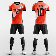 XTeamwear Soccer Uniforms Orange / S Dust - Custom Soccer Jerseys Kit Sublimated for Team FT260306S