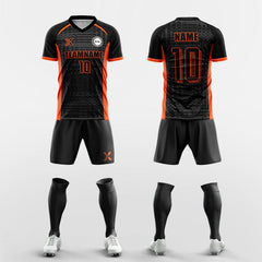 XTeamwear Soccer Uniforms orange / S Grid Quick - Custom Soccer Jerseys Kit Sublimated for Team