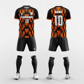 XTeamwear Soccer Uniforms Orange / S Meteor - Custom Soccer Jerseys Kit Sublimated Design