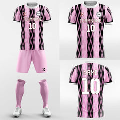 XTeamwear Soccer Uniforms Pink Memories - Custom Soccer Jerseys Kit Sublimated for Team