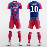 XTeamwear Soccer Uniforms Pink Neon-Custom Soccer Jerseys Kit Sublimated Design