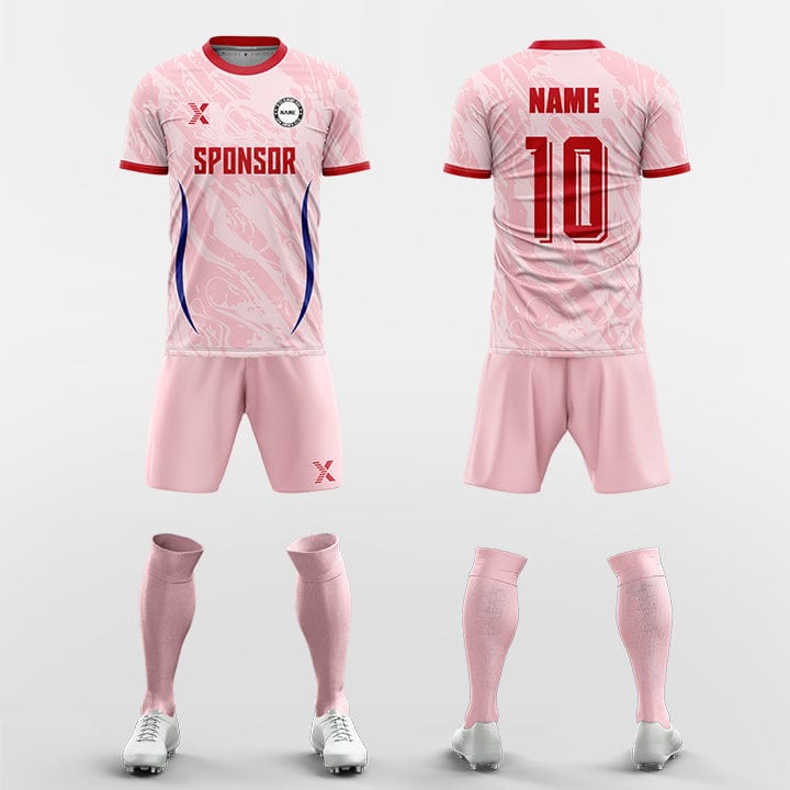 XTeamwear Soccer Uniforms pink / S Ripples - Custom Soccer Jerseys Kit Sublimated for Team