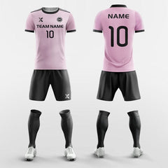XTeamwear Soccer Uniforms Pink / S Solid Color - Custom Soccer Jerseys Kit Sublimated for Club