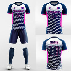 XTeamwear Soccer Uniforms Pink Zebra-Custom Soccer Jerseys Kit Sublimated Design