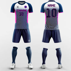 XTeamwear Soccer Uniforms Pink Zebra-Custom Soccer Jerseys Kit Sublimated Design